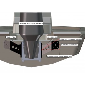 Dual J-2-6 Adapter Plate Kit Black
